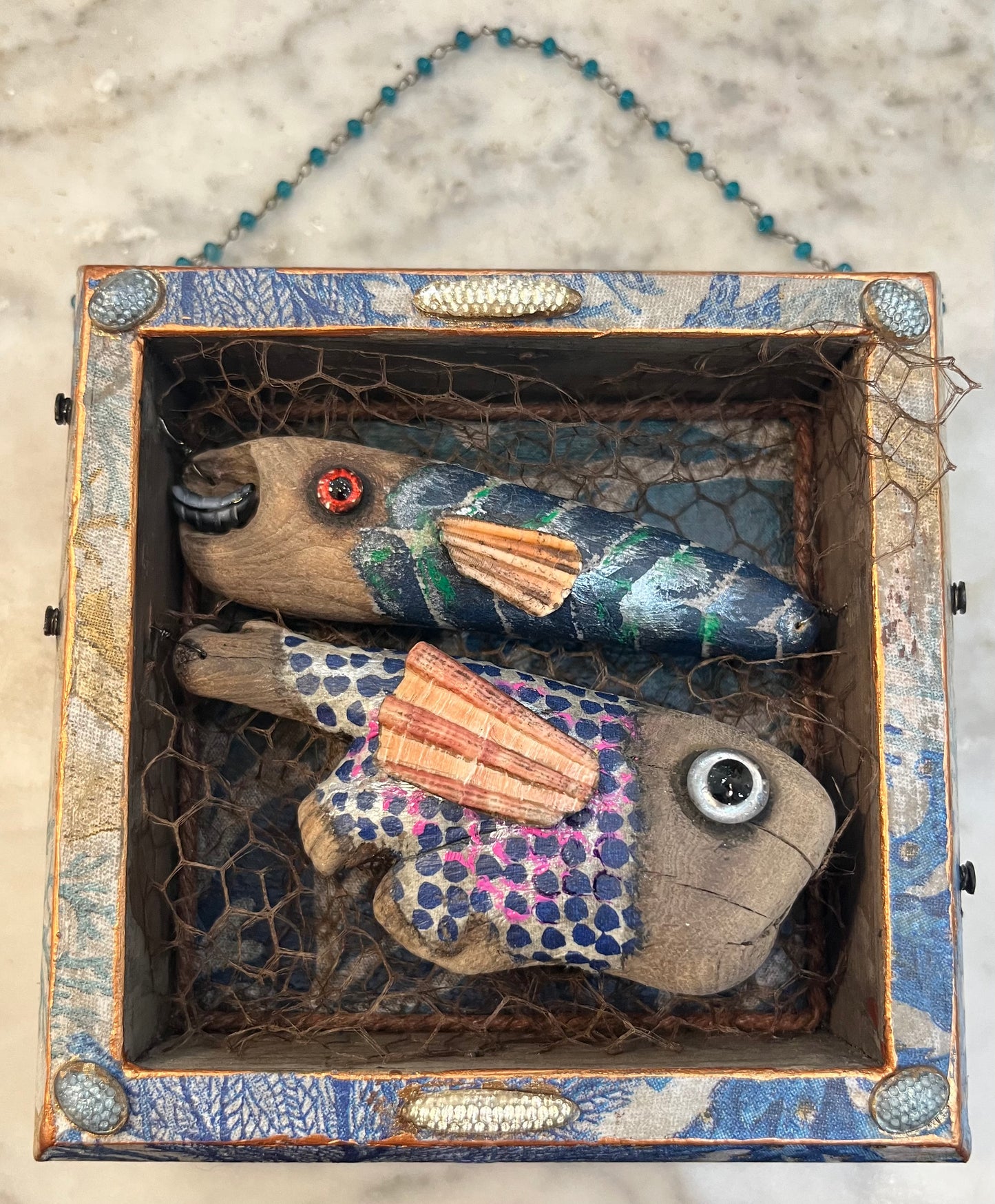 Wooden Fish Assemblage by Nancy Nelson (Copy 3)