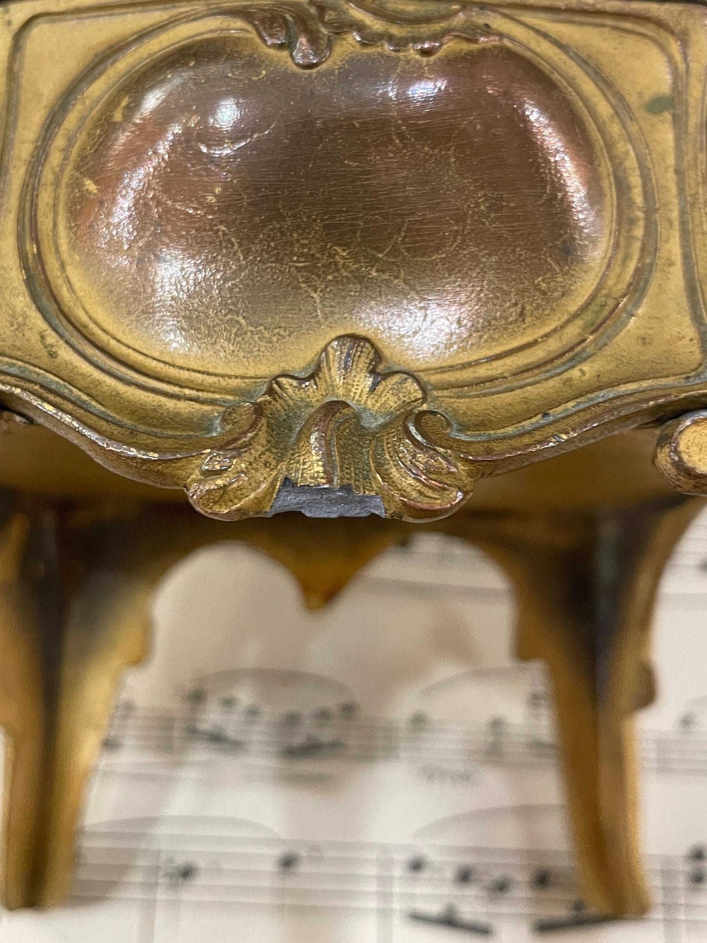 Rare Antique French Furniture Chair Drawer Jewelry Box c1900