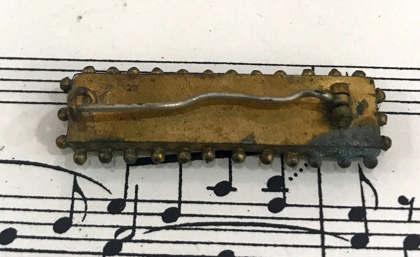 Antique Italian Micromosaic Micro Mosaic Millefiori Brooch c1900