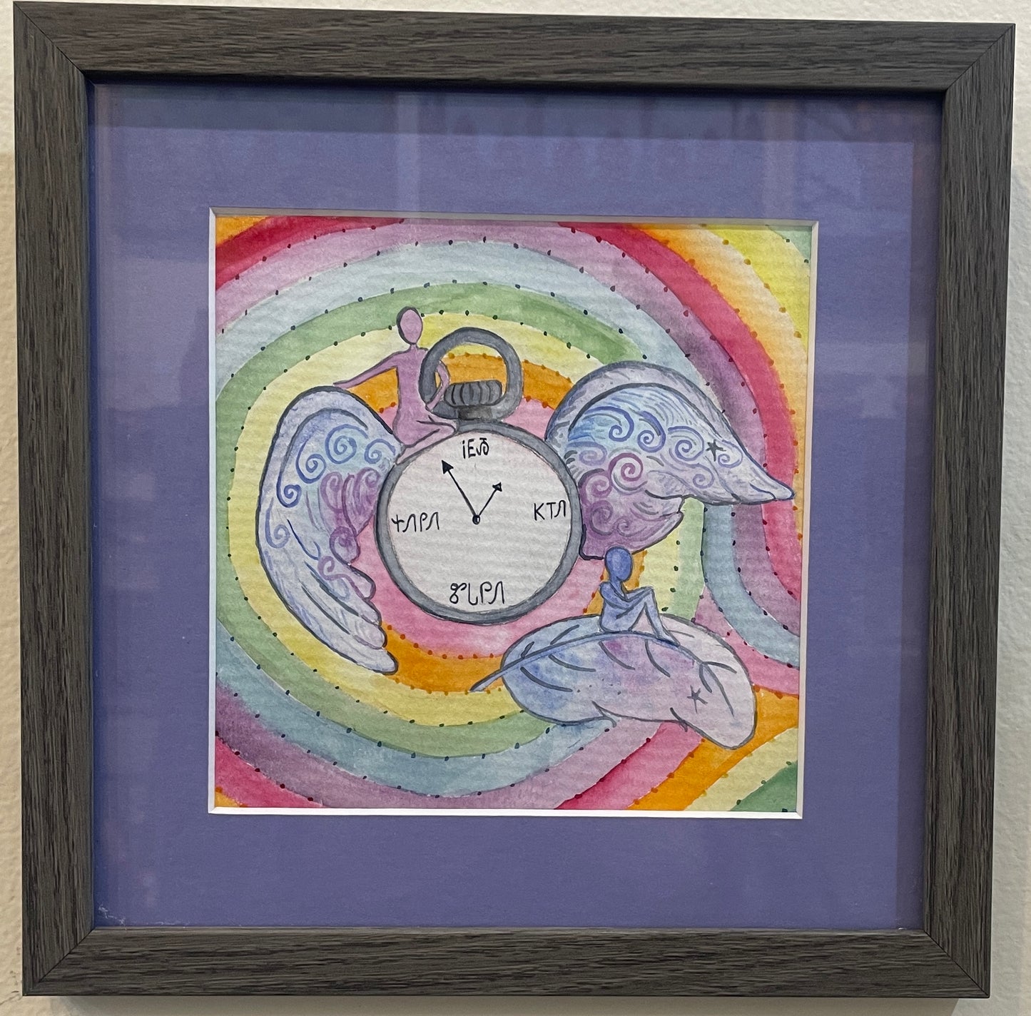 NDN Time - Original Framed Watercolor
