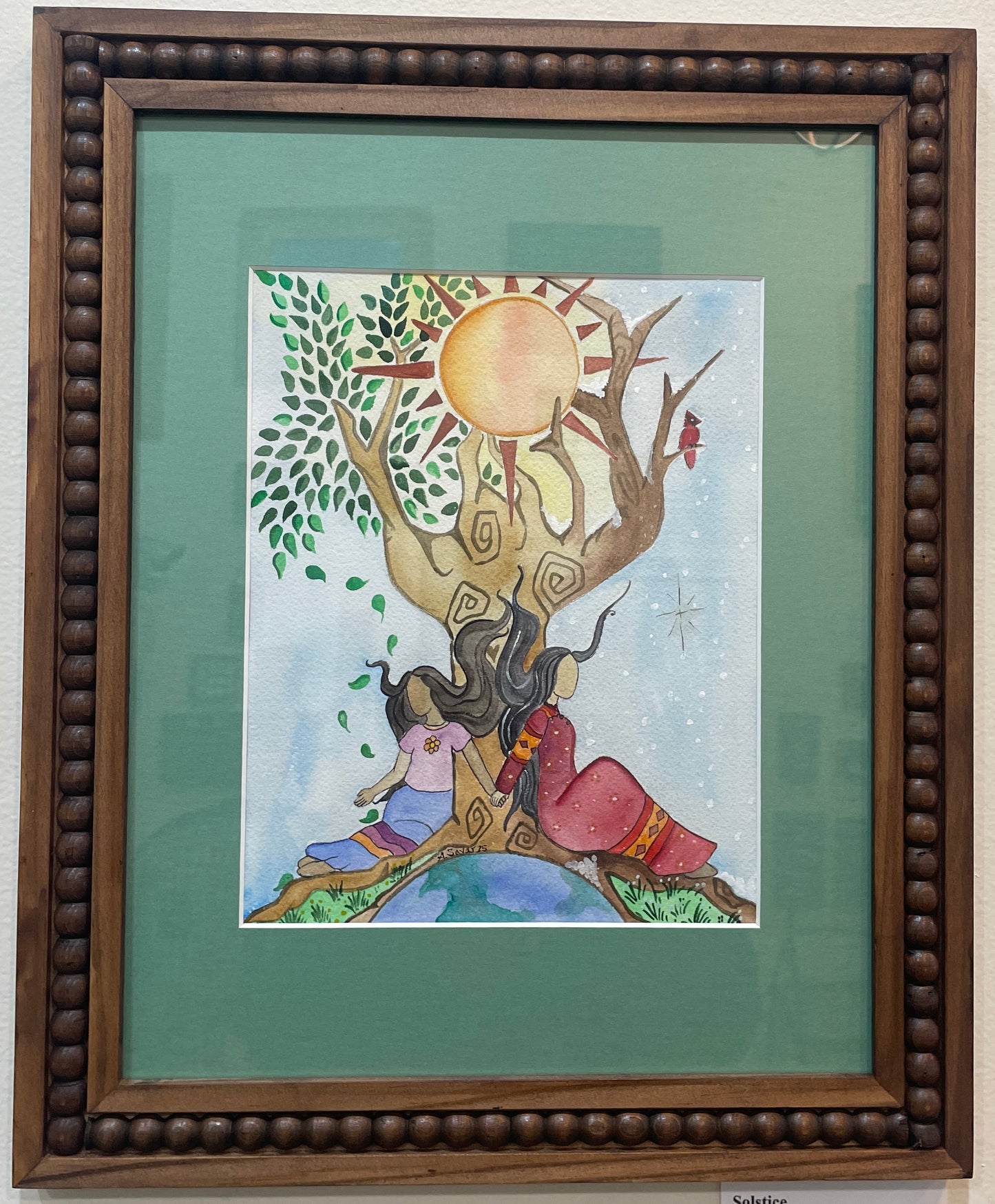 Solstice - Original Framed Watercolor
