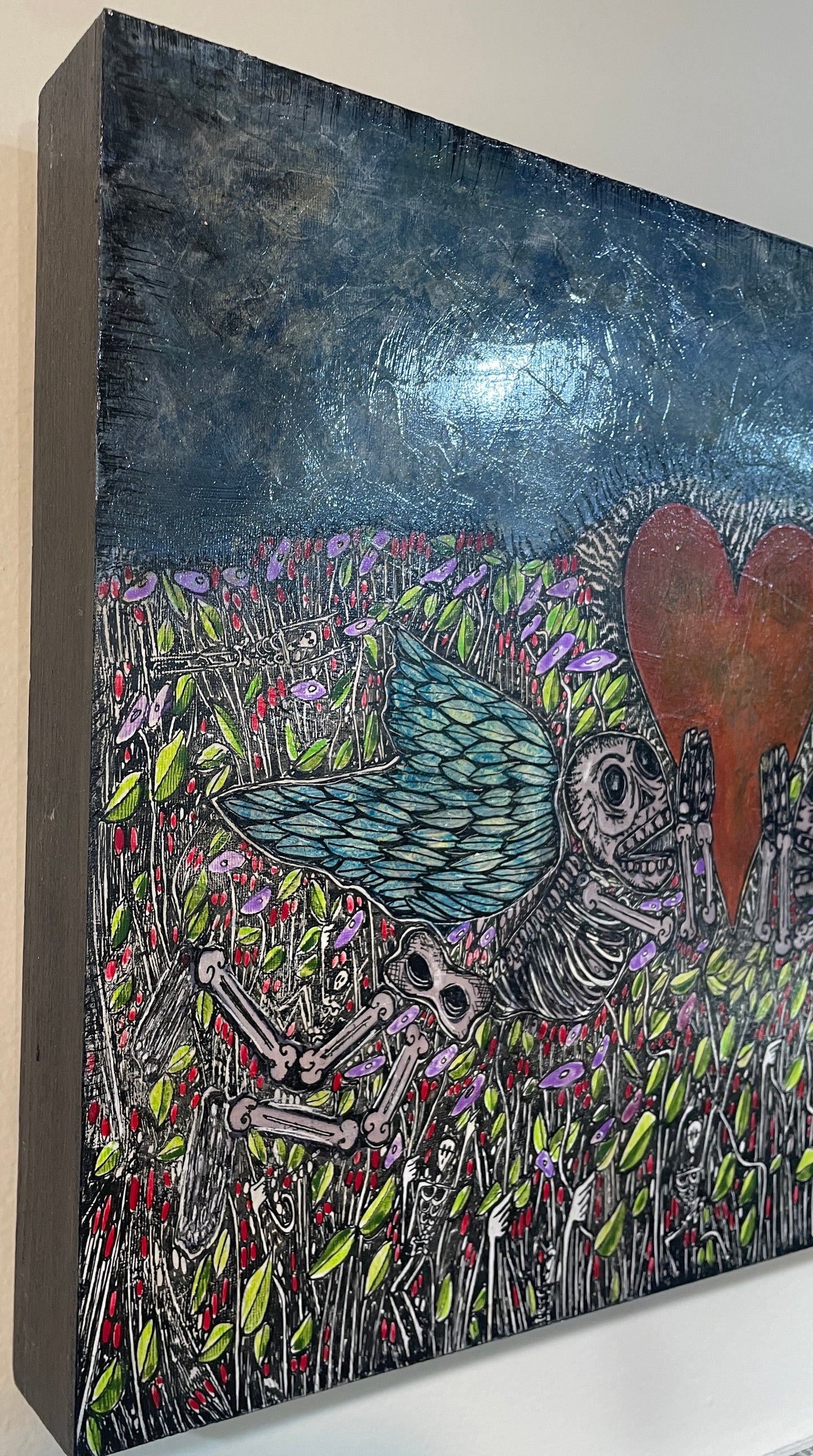 Love Is What You Make It - Original Acrylic & Pen and Ink on Board Painting