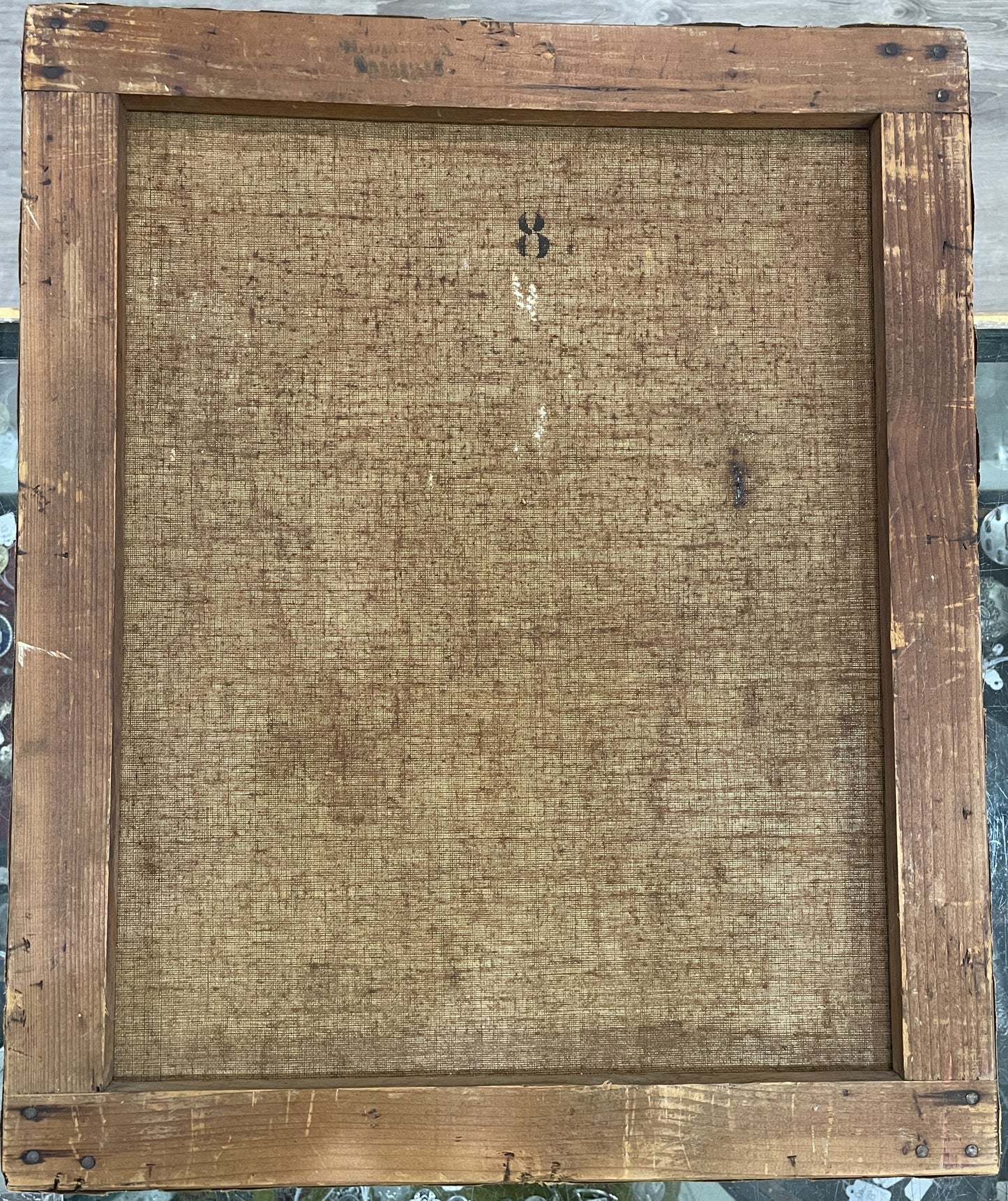 Antique French Oil on Canvas Flower Still Life c1880