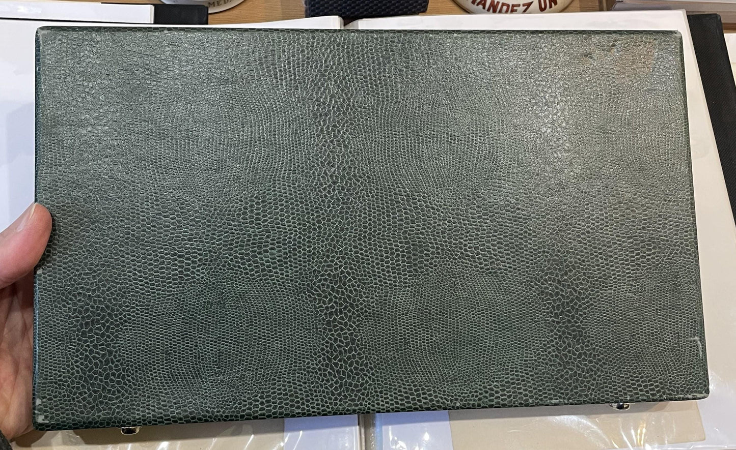 Rare Antique French Max Le Verrier Bronze Set Tray Letter Opener Eagle Original Box c1940