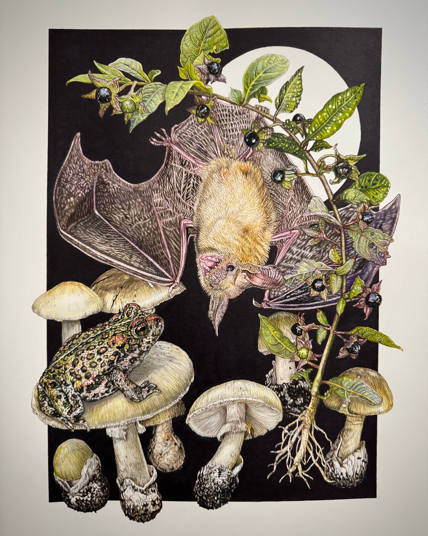 Pick Your Poison - Gouache and Ink on Watercolor Paper Original Painting