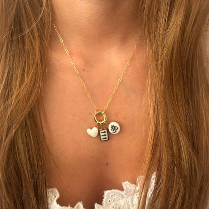 Angel Numbers Rectangle Charm: Gold Luster / 111