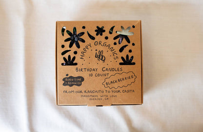 Blackberry Beeswax Birthday Candles: 10