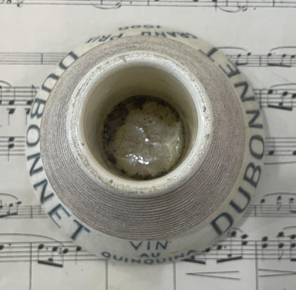 Antique French Advertising Match Striker Holder Dubonnet Ceramic Porcelain c1920