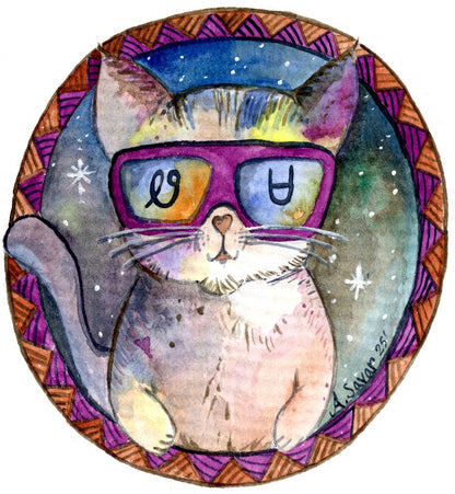 Wesa - Original Framed Watercolor