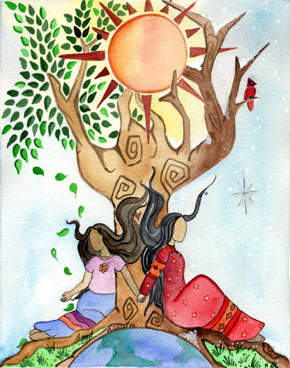 Solstice - Original Framed Watercolor