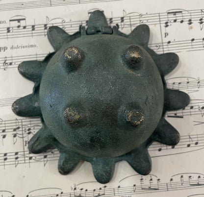 Rare Antique French Grotesque Bronze Ashtray Tray c1930