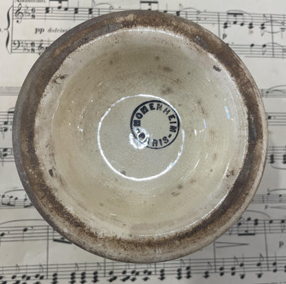 Antique French Advertising Match Striker Holder Dubonnet Ceramic Porcelain c1920