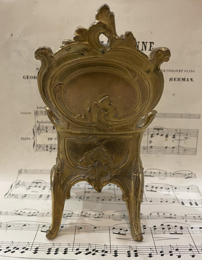 Rare Antique French Furniture Chair Drawer Jewelry Box c1900