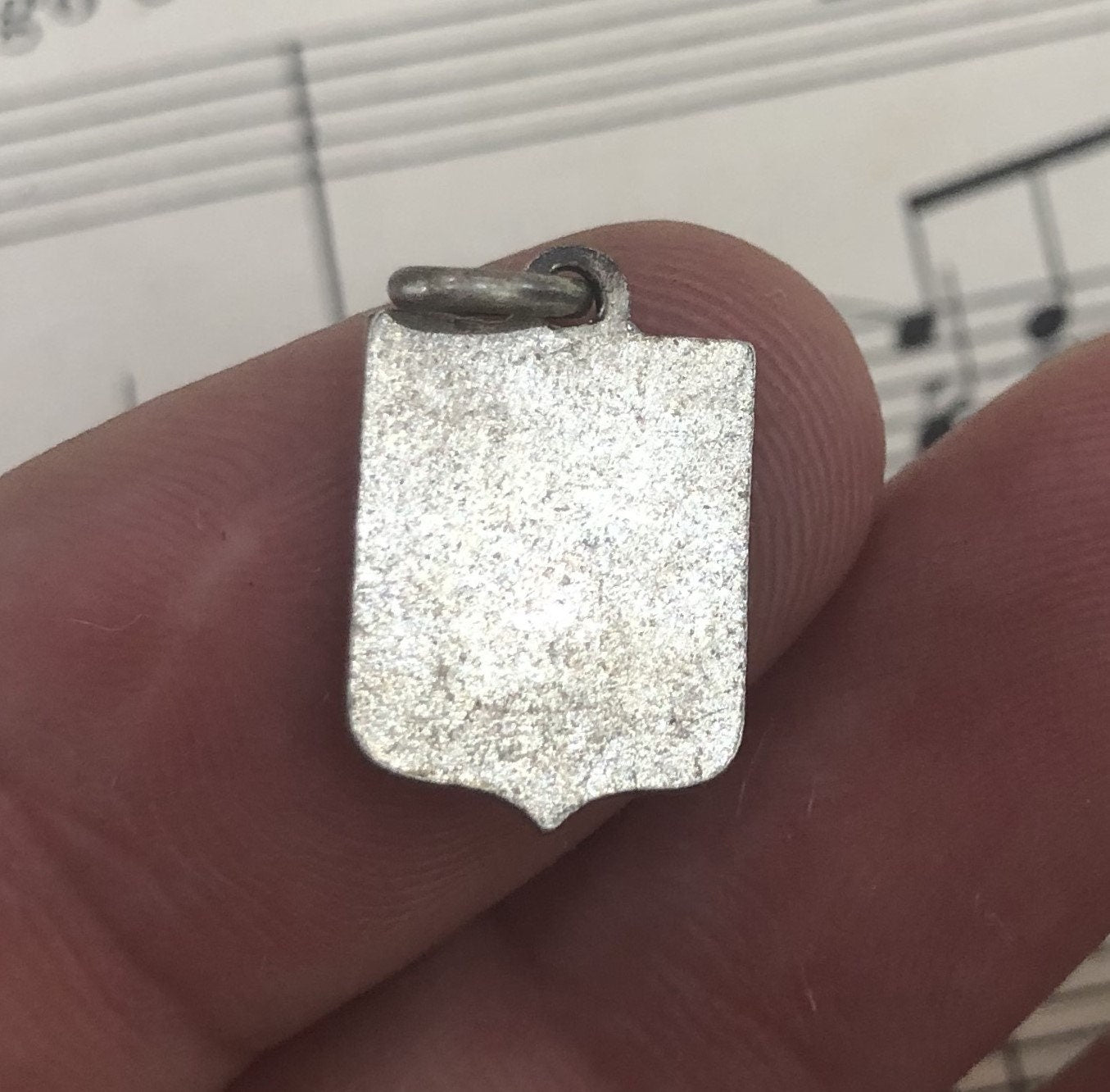 Antique French Enameled Saint Anne d'Auray Basilica Pendant Medal c1930