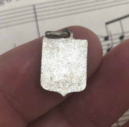 Antique French Enameled Saint Anne d'Auray Basilica Pendant Medal c1930