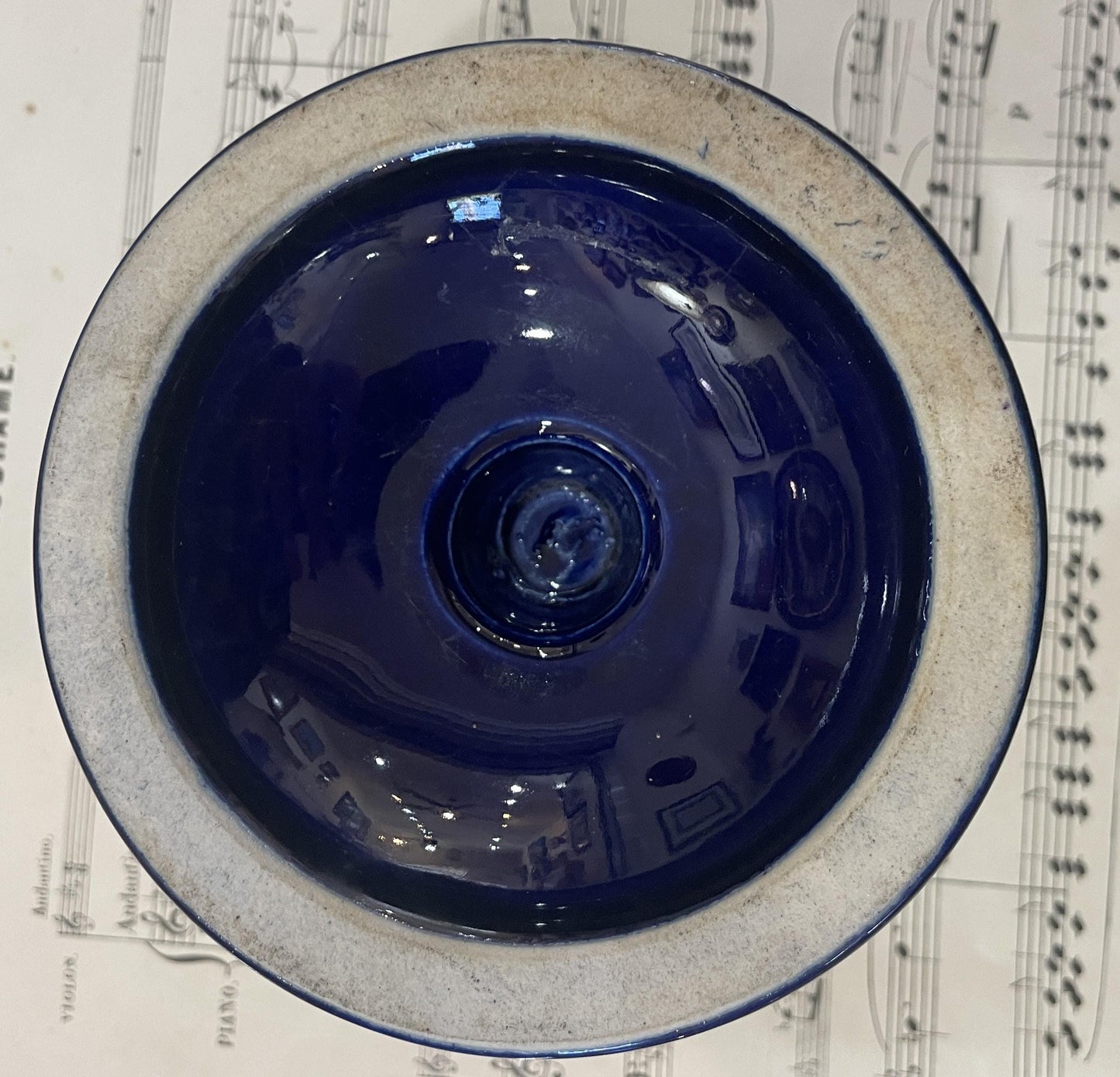 Antique French Advertising Match Striker Holder La Cherrette Ceramic Porcelain c1920