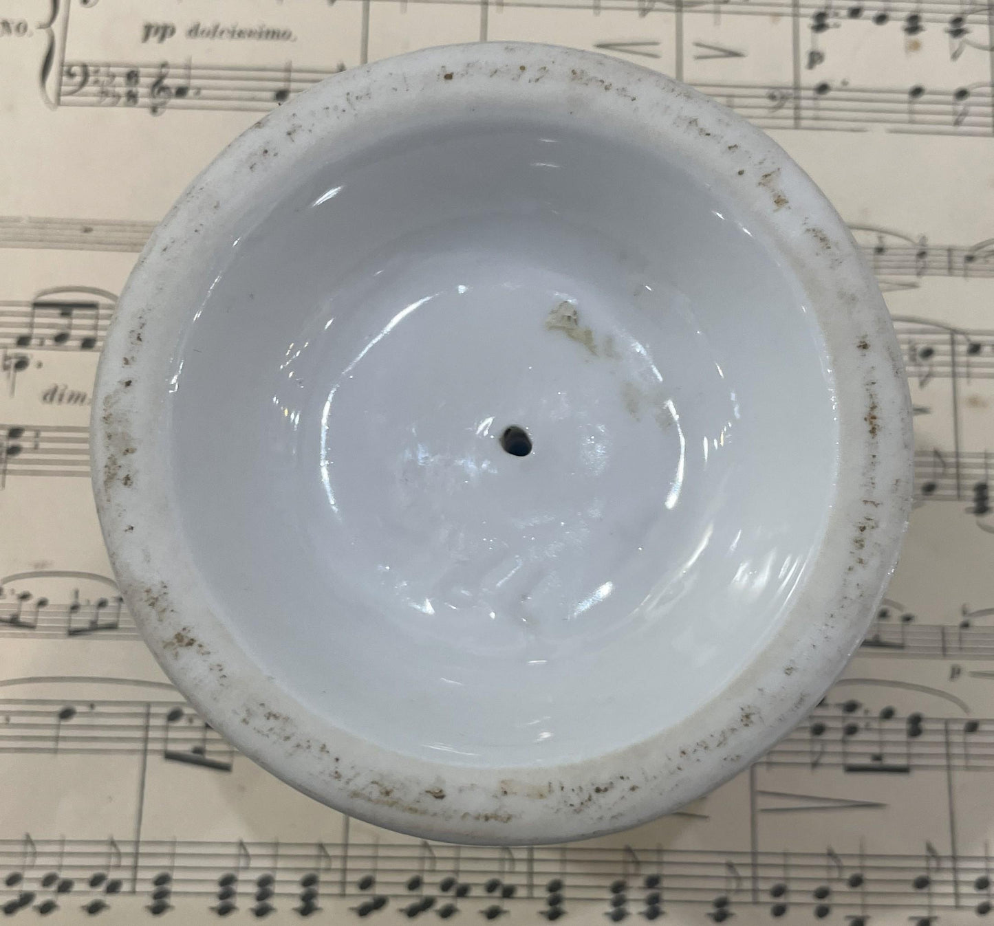 Vintage French Advertising Match Striker Holder Elixir des Gaules Dijon Ceramic Porcelain