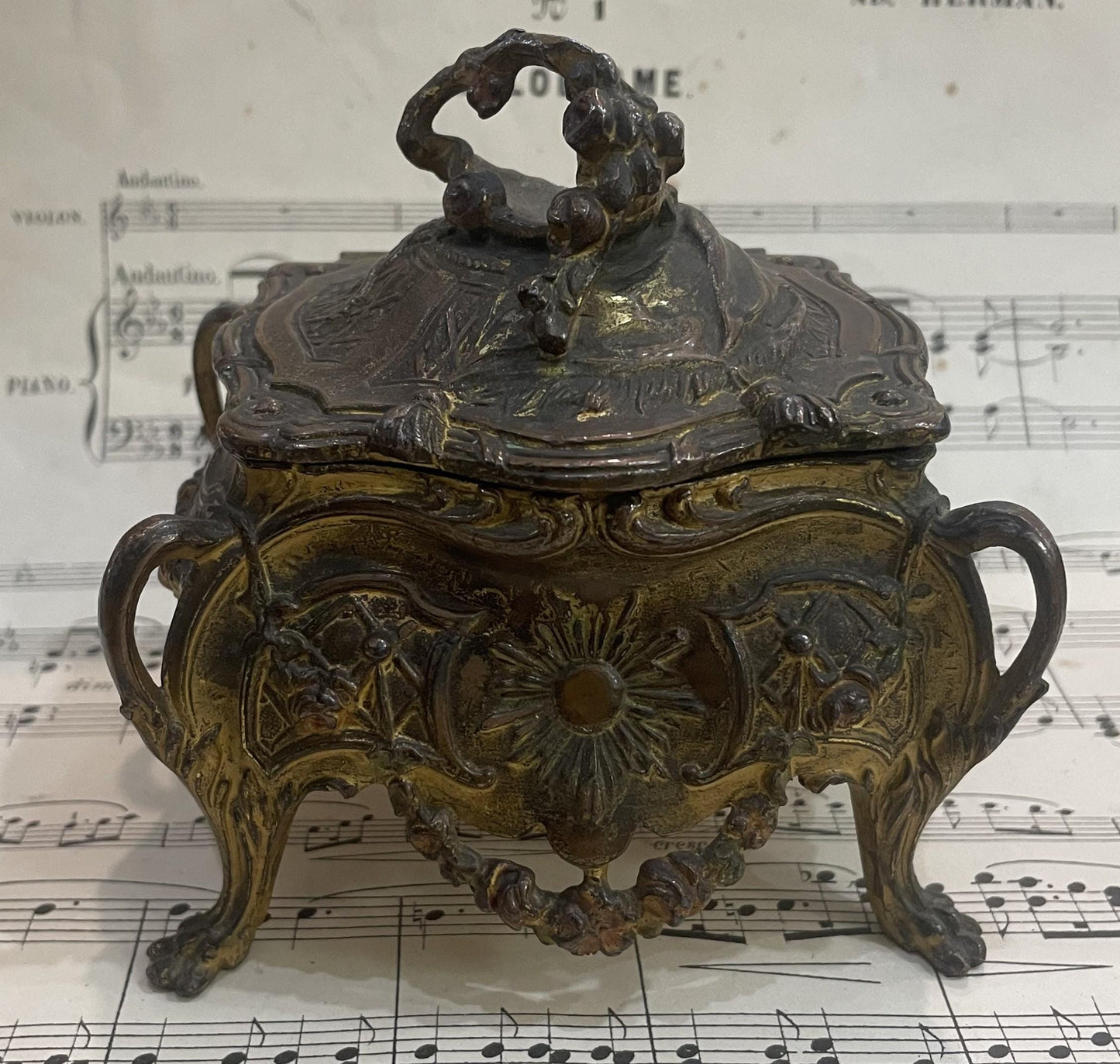 Antique French Furniture Jewelry Box c1900