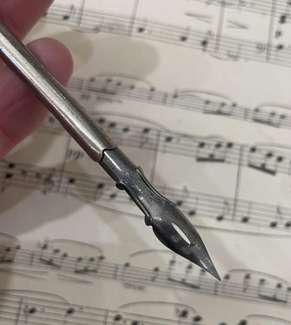 Antique French Bone Dip Pen Joan of Arc c1900