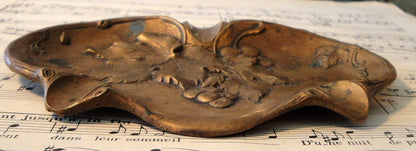 Antique French Art Nouveau Bronze Tray (grapevines) c.1900