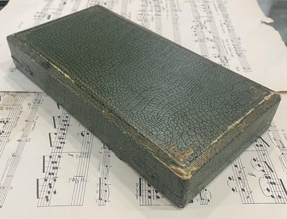 Antique French Silver Plated Desk Set Letter Opener Quill Pen Wax Seal Art Nouveau Original Box c1900