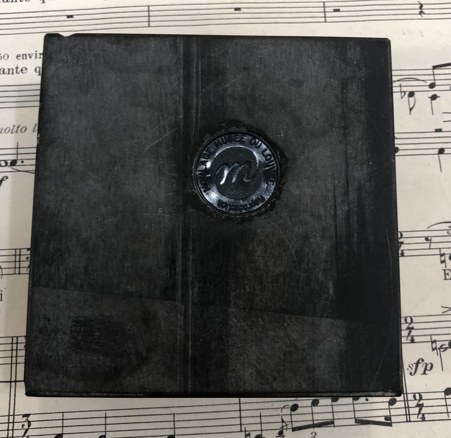 Rare Vintage Fleur de Lys from the Louvres Museum Souvenir Shop Paperweight c1960