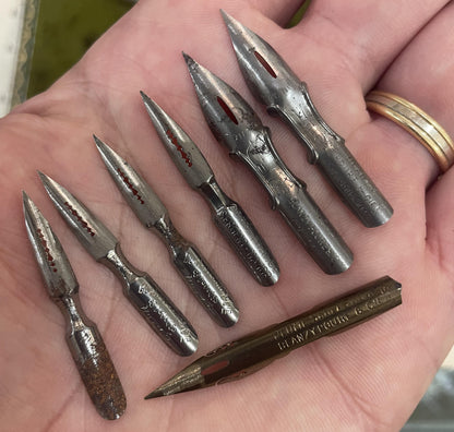 Antique French Silver Plated Desk Set Letter Opener Quill Pen Wax Seal Art Nouveau Original Box c1900