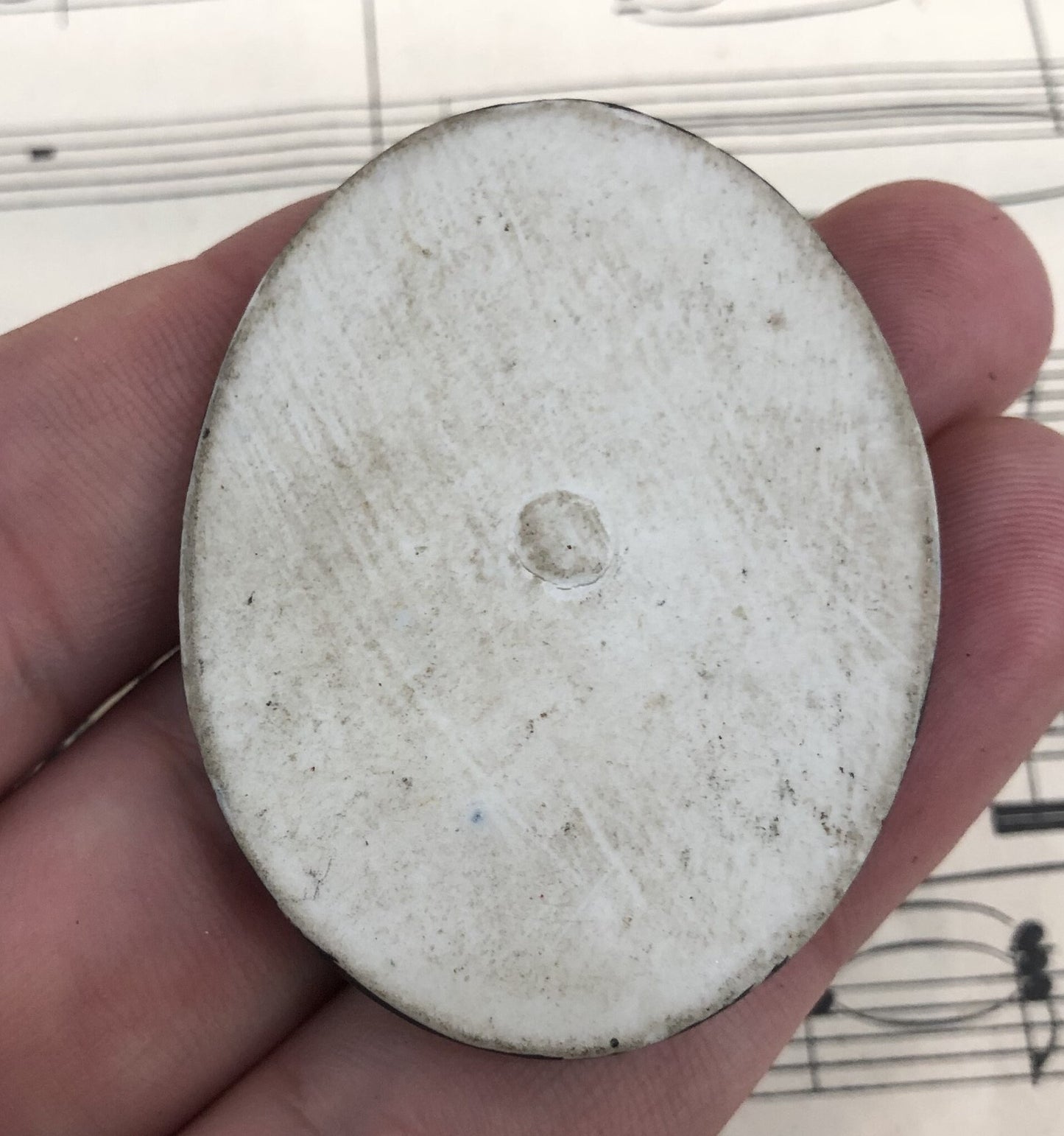 Rare Antique French Hand Painted Porcelain Roses Flowers c1920