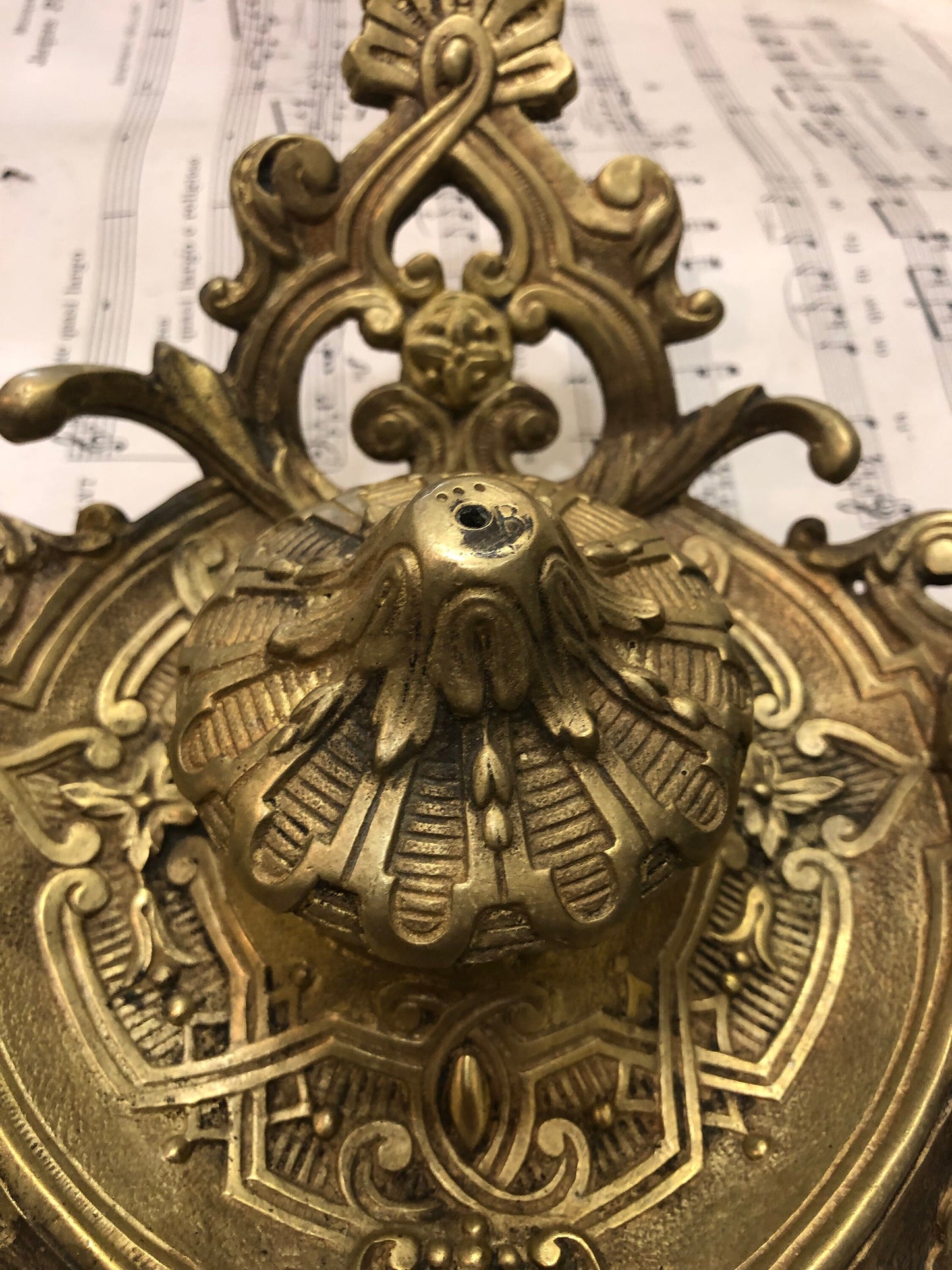 Rare Large Antique French Art Nouveau Bronze Inkwell c1900