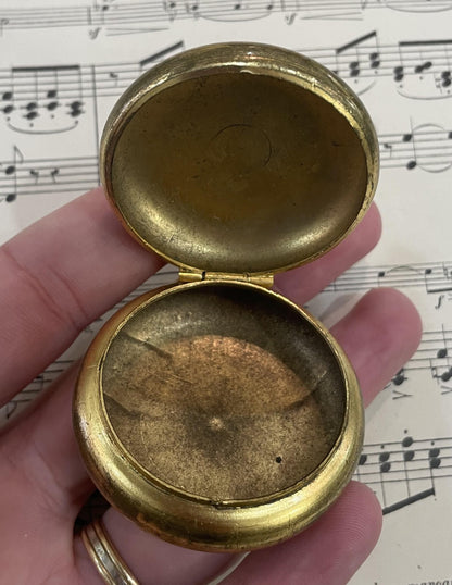 Rare Antique French Enameled Pill Box c1900