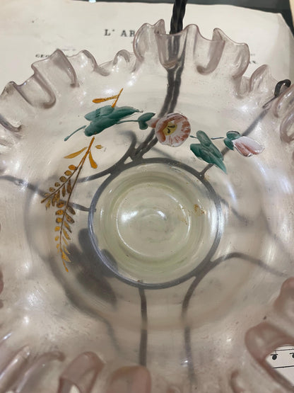 Rare Antique French Pocket Watch Holder Mirror Glass Tray c1880