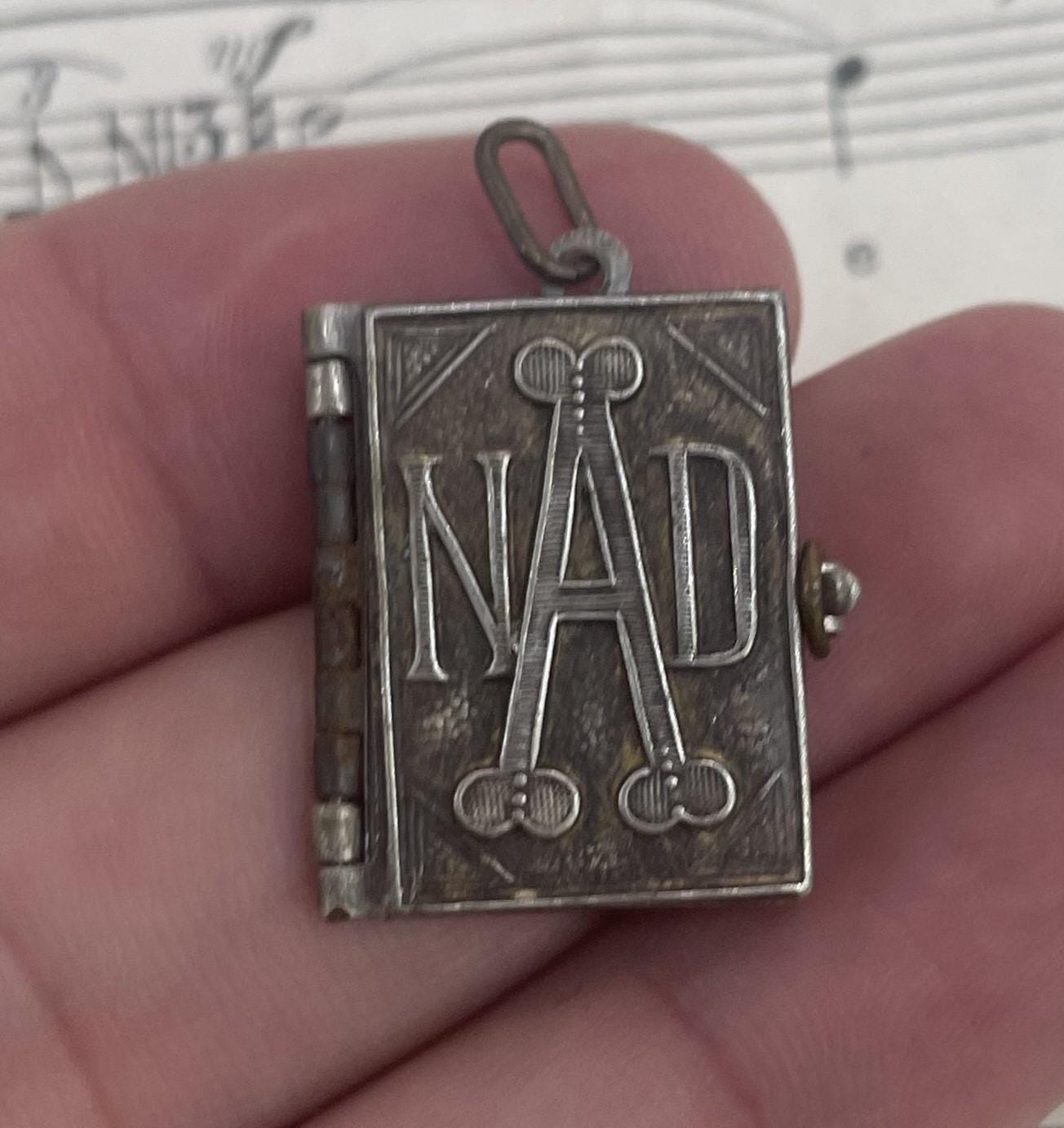 Antique French Souvenir Photo Book Pendant Locket Notre Dame d'Arliquet c1920