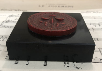 Rare Vintage Fleur de Lys from the Louvres Museum Souvenir Shop Paperweight c1960