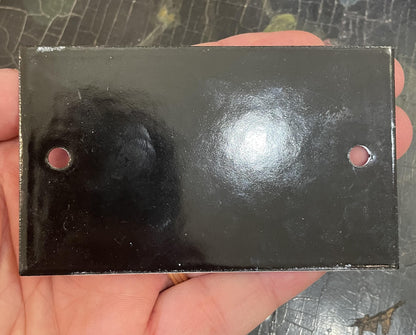 Small Vintage French Enamel Sign Plaque Non Smoking Area (Non Fumeur)