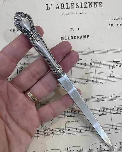 Vintage American Sterling Silver Art Nouveau Letter Opener Web Silver Co c1950