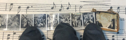 Antique French Souvenir Photos Pendant / Purse Jesus Sacred Heart c.1910