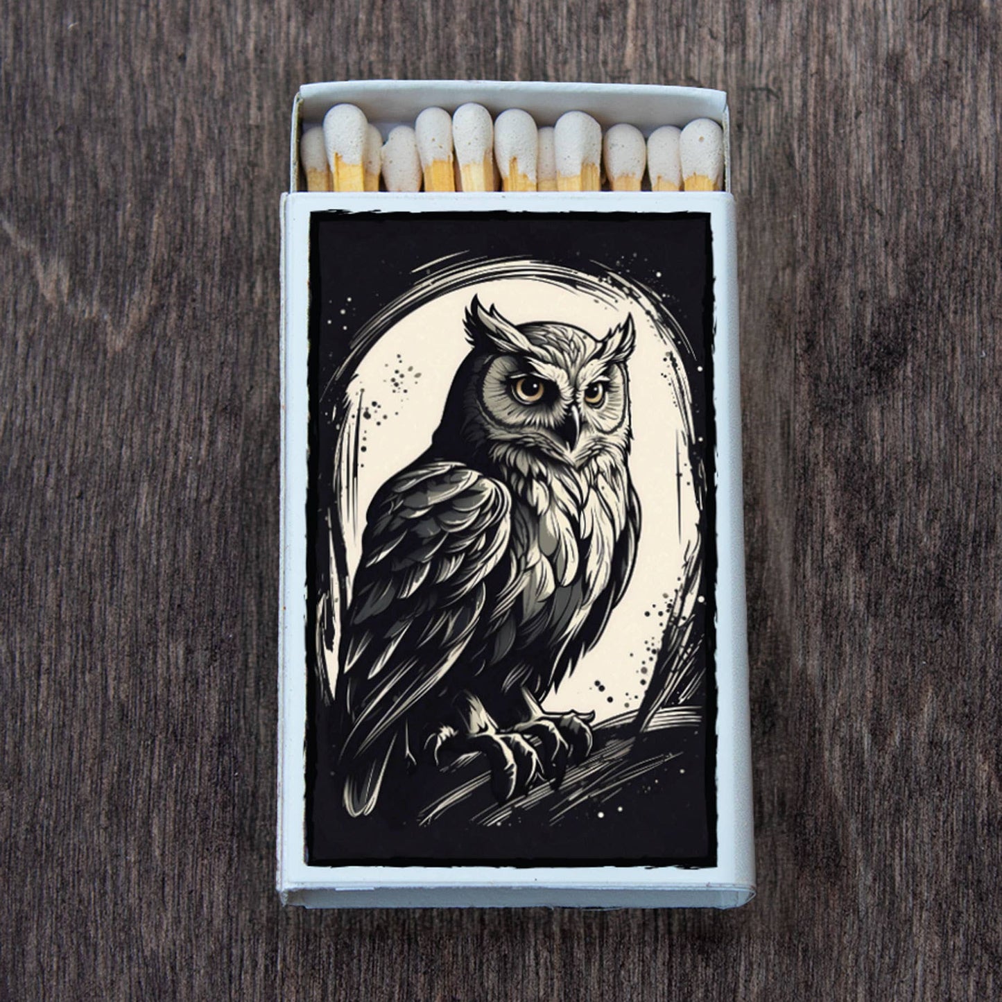 Matches • Owl and Moon • Home Decor for Candles and Incense