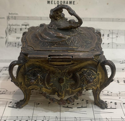 Antique French Furniture Jewelry Box c1900