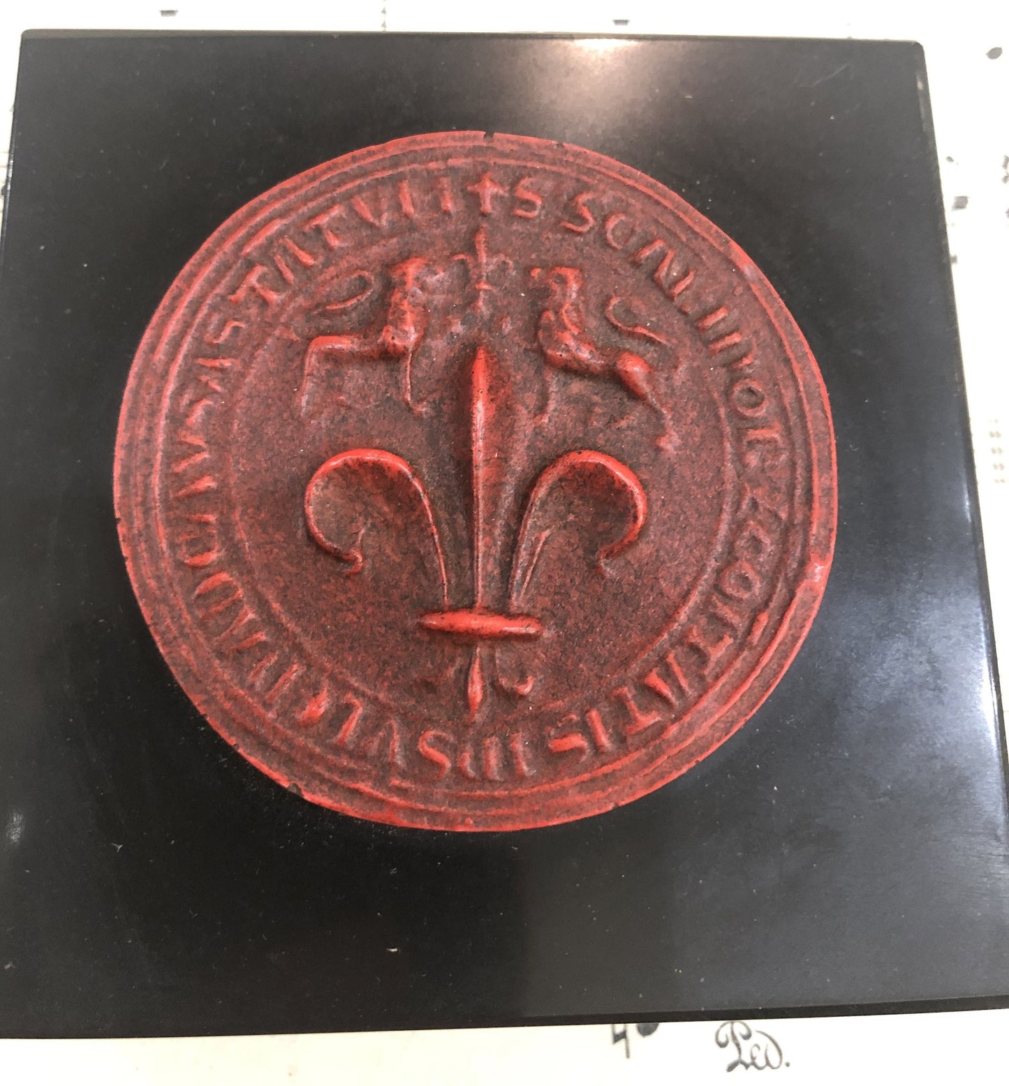 Rare Vintage Fleur de Lys from the Louvres Museum Souvenir Shop Paperweight c1960