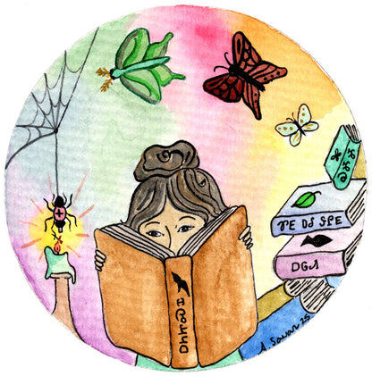 Library - Original Framed Watercolor