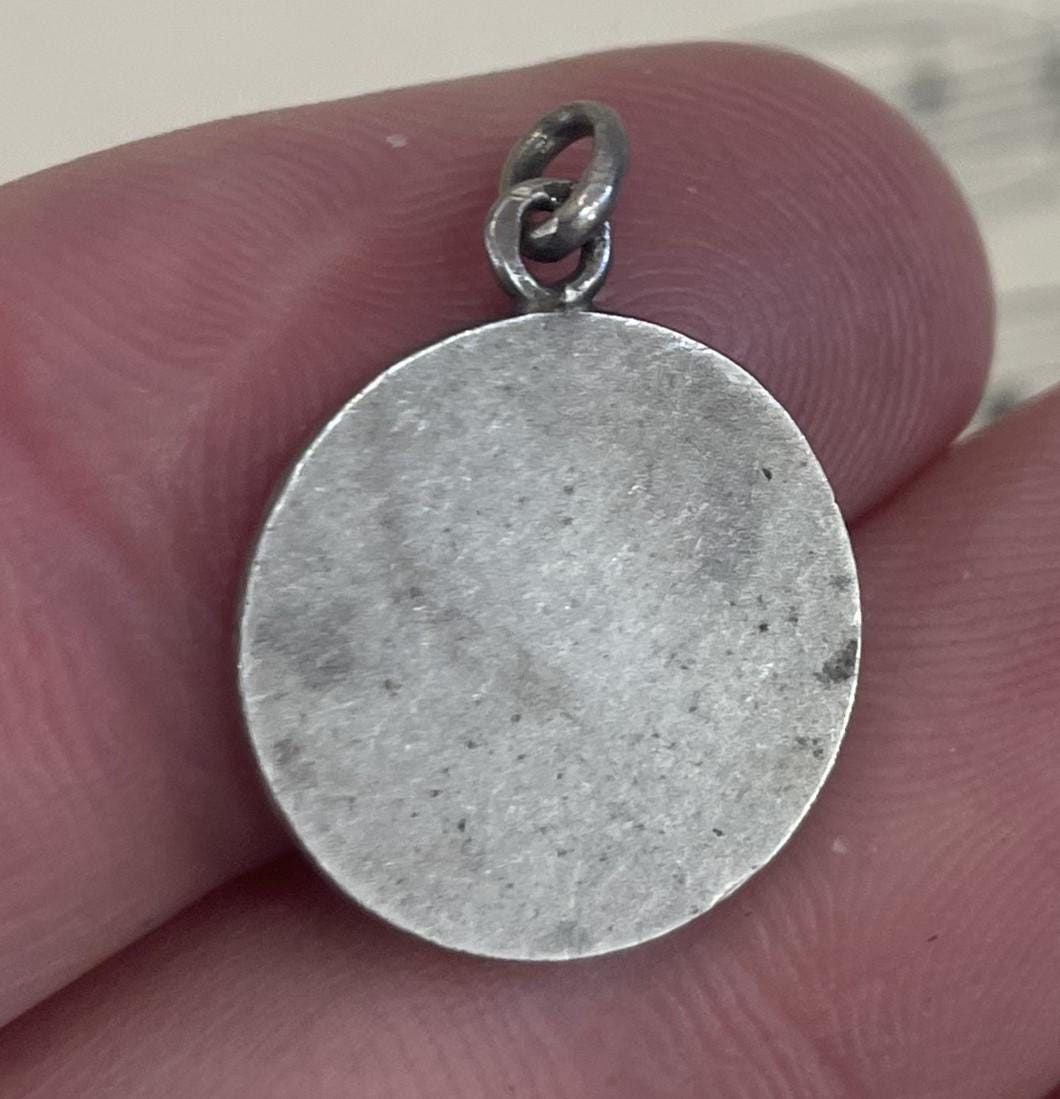 Rare Antique French Art Nouveau Sterling Silver St Robert Signed Charl c1920