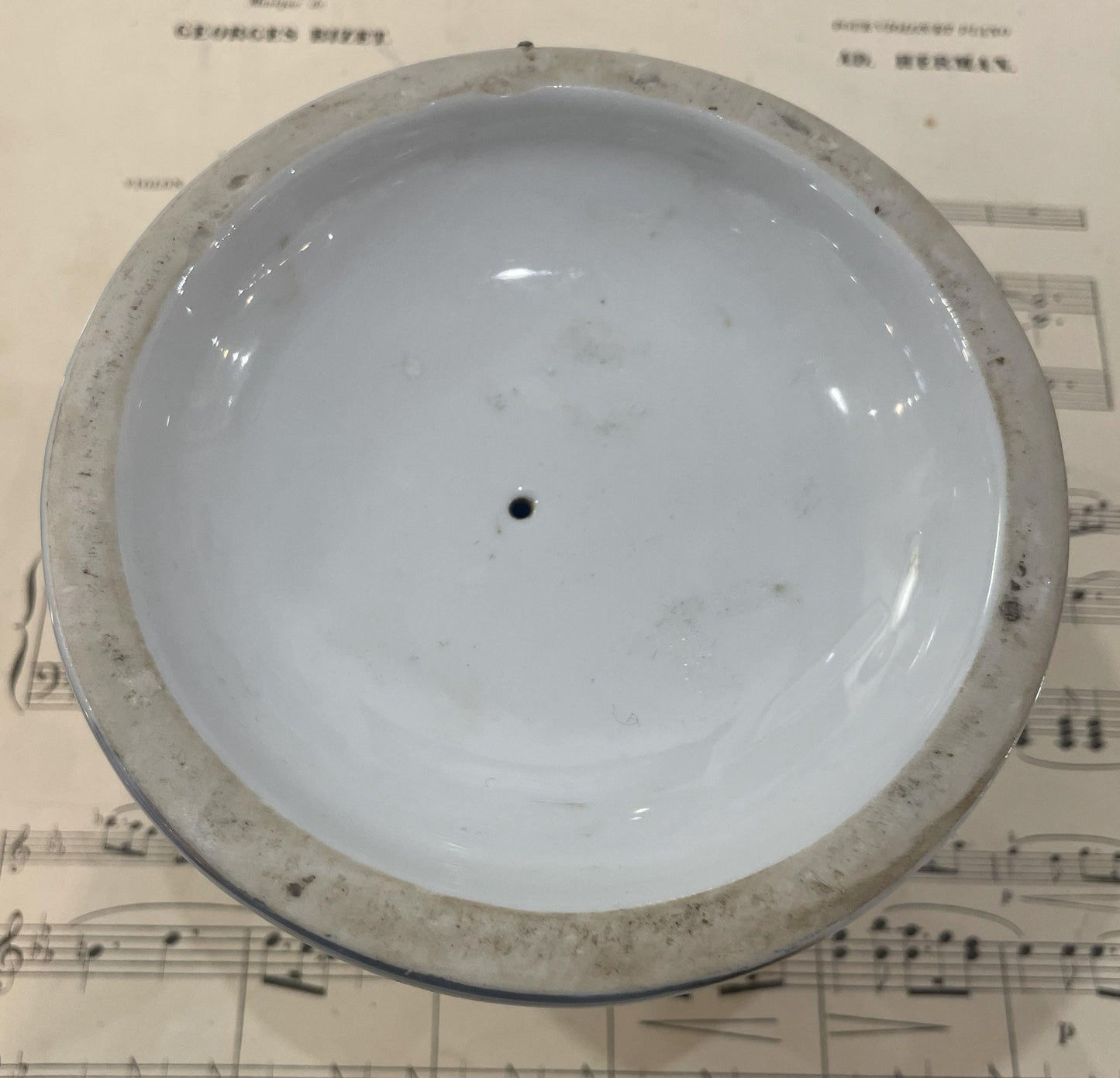 Vintage French Advertising Match Striker Holder Absinthe Durlau Ceramic Porcelain