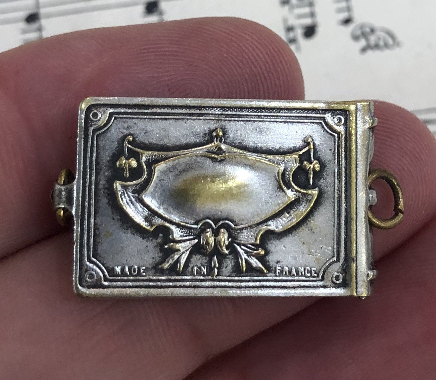 Antique French Souvenir Photos Pendant / Book Forges Les Eaux c1910