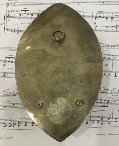 Antique French Jesus & Mary Magdalene Signed Holy Water Font c1920