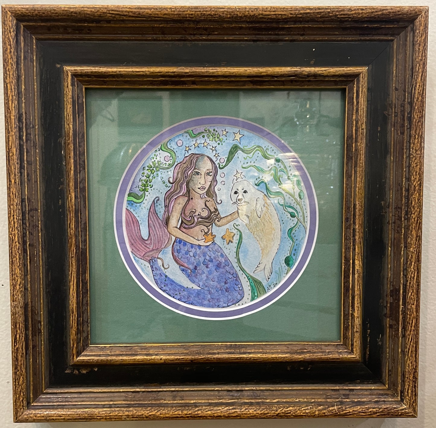 Selkie Kelp Nursery - Original Framed Watercolor