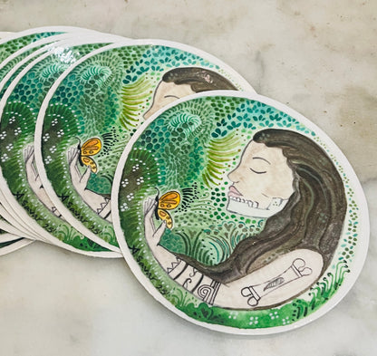 Moss and Jawbone Sticker