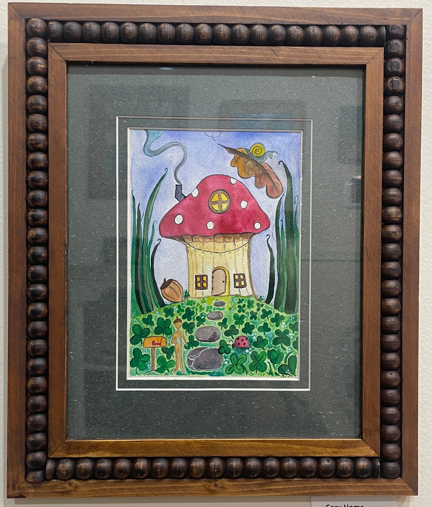 Cozy Home - Original Framed Watercolor