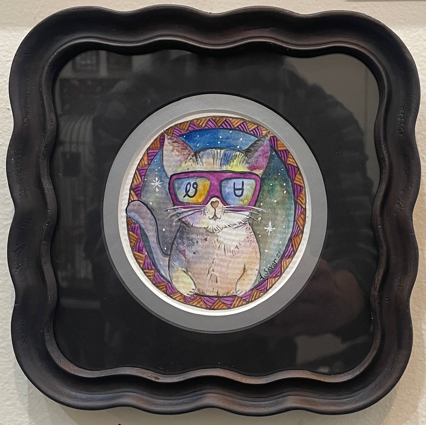 Wesa - Original Framed Watercolor