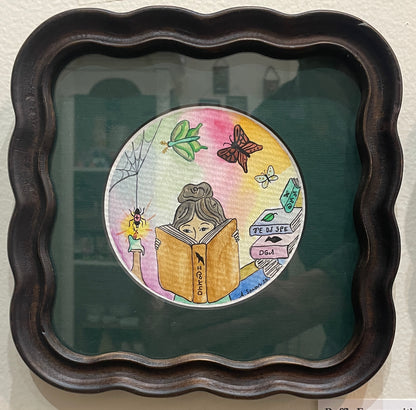 Library - Original Framed Watercolor