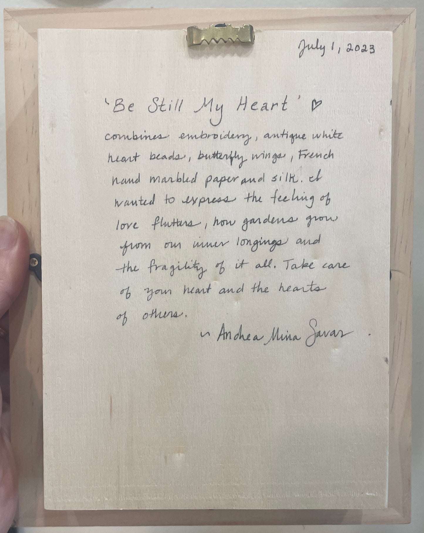 Be Still My Heart shadow box